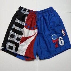 Philadelphia 76ers Shorts Mens Small Blue Red City‎ Edition Retro Pro Standard